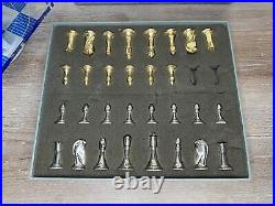 The Official Franklin Mint 1994 STAR TREK Tridimensional 3D Chess Set Incomplete
