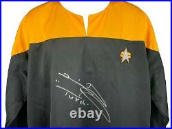 Tim Russ autographed signed Inscribed Star Trek Voyager Shirt JSA COA Tuvok