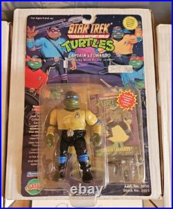 Tmnt Star Trek Leonardo, Ralph And Donatello Vintage Carded Tmnt Star Trek Leonardo, Ralph And Donatello Vintage Carded