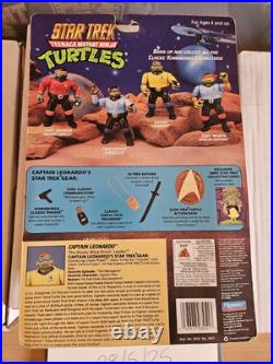 Tmnt Star Trek Leonardo, Ralph And Donatello Vintage Carded Tmnt Star Trek Leonardo, Ralph And Donatello Vintage Carded