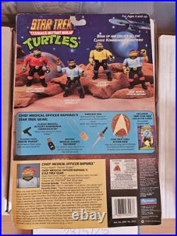 Tmnt Star Trek Leonardo, Ralph And Donatello Vintage Carded Tmnt Star Trek Leonardo, Ralph And Donatello Vintage Carded
