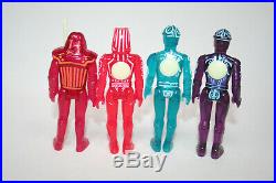 Tomy vintage lot 4 figures Tron complete original full set Sark Flynn Warrior
