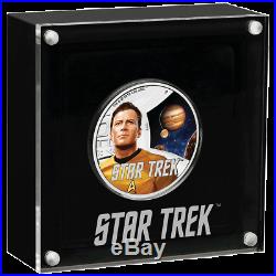 Tuvalu 1 Dollar 2019 Star Trek Original Serie Captain Kirk 1 Oz Silber PP