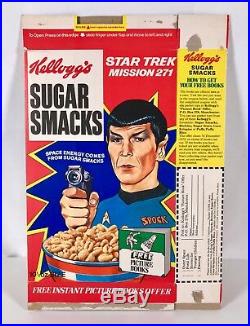 ULTRA RARE Kellogg's Sugar Smacks Cereal Box Star Trek Mr Spock Leonard Nimoy