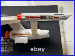 USS ENTERPRISE DINKY STAR TREK 1976 with shuttle, photons and original box