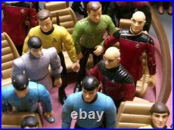 Used Star Trek Original Series, Ds9, Tng, Enterprise Bridge Huge 37 Figure Set