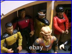 Used Star Trek Original Series, Ds9, Tng, Enterprise Bridge Huge 37 Figure Set