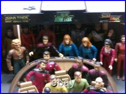 Used Star Trek Original Series, Ds9, Tng, Enterprise Bridge Huge 37 Figure Set