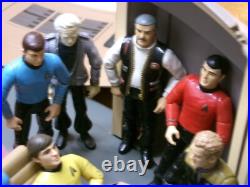 Used Star Trek Original Series, Ds9, Tng, Enterprise Bridge Huge 37 Figure Set