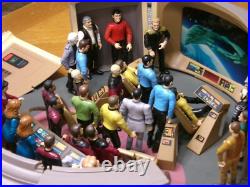 Used Star Trek Original Series, Ds9, Tng, Enterprise Bridge Huge 37 Figure Set