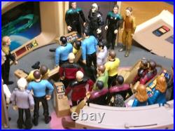 Used Star Trek Original Series, Ds9, Tng, Enterprise Bridge Huge 37 Figure Set