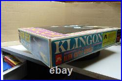 VINTAGE AURORA STAR TREK 70`s KLINGON BATTLE CRUISER UNBUILT ORIGINAL MODEL KIT