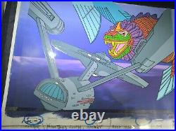 VINTAGE Star trek animation cel USS Enterprise Production art background 70's