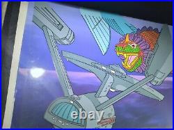 VINTAGE Star trek animation cel USS Enterprise Production art background 70's