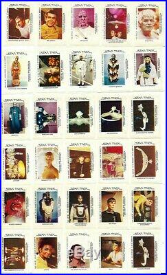 Very Rare 1979 UK Star Trek Swizzels Stickers Complete Set of 54