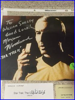 Very Rare Star Trek WilliamWindom Signed Canceled Check/Many More Signatures COA
