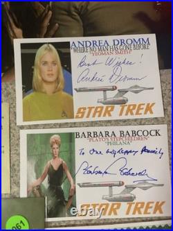 Very Rare Star Trek WilliamWindom Signed Canceled Check/Many More Signatures COA Very Rare Star Trek WilliamWindom Signed Canceled Check/Many More Signatures COA