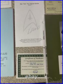 Very Rare Star Trek WilliamWindom Signed Canceled Check/Many More Signatures COA