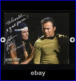 Very Rare Star Trek WilliamWindom Signed Canceled Check/Many More Signatures COA