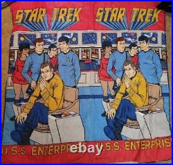 Vintage 1970s Star Trek U. S. S Enterprise Sleeping Bag Paramount Pictures