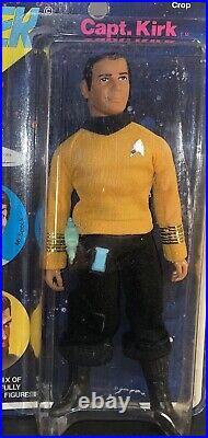 Vintage 1974 Mego Star Trek Capt Kirk 8 Action Figure Boxed Mint On Card