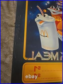 Vintage 1979 McDonald's translite sign Star trek Meal 21.75 Vintage 1979 McDonald's translite sign Star trek Meal 21.75