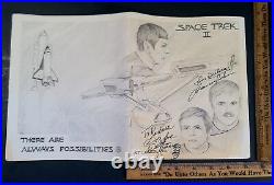 Vintage 1983 Star Trek TOS Cast Walter Koenig James Doohan Signatures