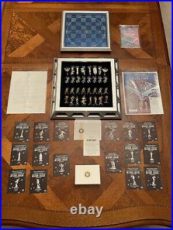 Vintage 1989 Paramount Official Franklin Mint Star Trek 25 Anniversary Chess Set