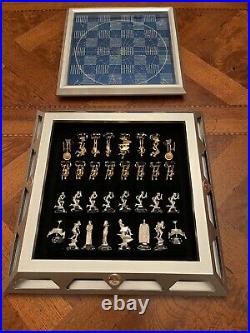 Vintage 1989 Paramount Official Franklin Mint Star Trek 25 Anniversary Chess Set
