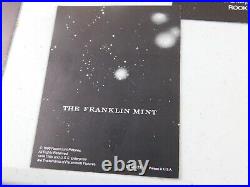 Vintage 1989 The Franklin Mint Official STAR TREK Gold & Silver Chess Set, COA