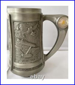 Vintage 1991 Franklin Mint The Official Star Trek TOS 25th Anni Pewter Tankard