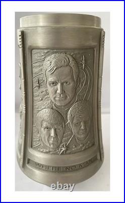 Vintage 1991 Franklin Mint The Official Star Trek TOS 25th Anni Pewter Tankard