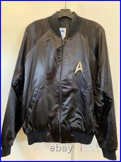 Vintage 1991 Star Trek 25th Anniversary Satin Bomber Jacket Large-GREAT COLORS