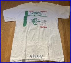 Vintage 1992 Star Trek Romulan Warbird Next Generation Schematics T-Shirt, Sz L