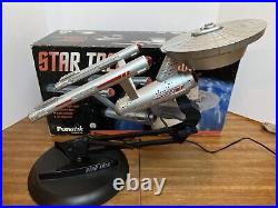 Vintage 1999 Star Trek USS Enterprise NCC-1701 Space Ship Desk Table Lamp RARE