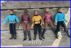 Vintage 70's Star Trek 8 Inch MEGO Action Figures Lot Kirk Doc Spock Gorn +