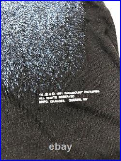 Vintage 90s STAR TREK SPOCK VULCAN SALUTE LIVE LONG AND PROSPER BLACK t-shirt XL