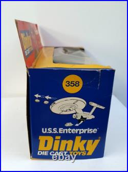 Vintage Dinky Model Star Trek USS Enterprise #358 Boxed Original Excellent