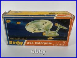 Vintage Dinky Toys 358 USS Enterprise Star Trek 1976 In Original Box