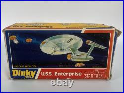 Vintage Dinky Toys 358 USS Enterprise Star Trek 1976 In Original Box