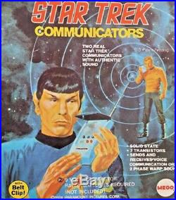 Vintage Mego Star Trek Communicators Original Box Instructions Receipt 1974