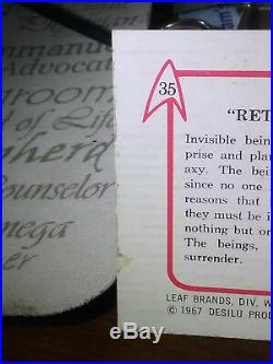 Vintage Original Leaf Brands Star Trek Card #35 Return my Ship