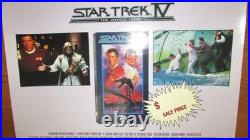 Vintage Original STAR TREK IV The Voyage Home 1986 Retail VHS Movie Poster 23x37