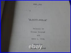 Vintage Original Star Trek TV Show Script First Draft He Walked Among Us 1967