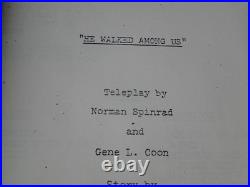 Vintage Original Star Trek TV Show Script First Draft He Walked Among Us 1967