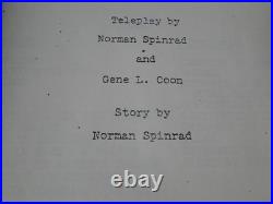 Vintage Original Star Trek TV Show Script First Draft He Walked Among Us 1967