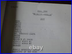 Vintage Original Star Trek TV Show Script First Draft He Walked Among Us 1967