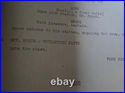 Vintage Original Star Trek TV Show Script First Draft He Walked Among Us 1967