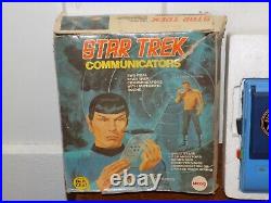 Vintage Pair of 1974 Star Trek Toy Communicators by Mego in Box
