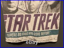 Vintage STAR TREK ALL OVER PRINT T Shirt 1992 ENTERPRISE M/L Single Stitch